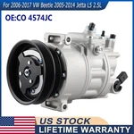 Air Ac Compressor W/ Clutch For 2006-2017 Vw Beetle 2005-14 Jetta 2.5l Co 4574jc. Fixed Price $105.99.