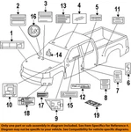 Gm Oem 14-19 Sierra 1500 Information Labels Labels-ac Label 23256364. Fixed Price $36.46.