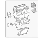 Genuine Toyota Hvac Heater Core Case Assembly 87050-0e080. Fixed Price $1041.80.