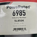 Gates Powerated Green Aramid Belt 6985 5l850k 21/32 X 85" 16 2160mm. Fixed Price $32.62.