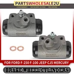 2x Front Left & Right Drum Brake Wheel Cylinder For Ford F-250 Jeep Cj6 Mercury. Fixed Price $28.68.