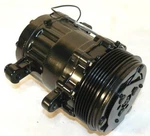 Black Mini Ac Compressor Sanden Sd-7 Style Serpentine Pulley 6-groove. Fixed Price $189.00.