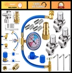R134a Refrigerant Charging Hose Kit With Gauge, Piercing Valve & Tap For R12/r22. Fixed Price $46.99.