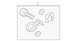 Genuine Audi Water Pipe Mount Kit 5wa-815-155. Fixed Price $8.32.