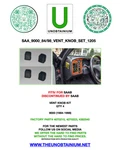 Fits/for Saab 9000 1984-1998 Ac Vent Knob Kit Part# 4070215, 4070223,. Fixed Price $17.50.