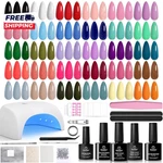 Beetles Gel Nail Polish Kit With U V Light -54 Pcs Four Seasons. Fixed Price $37.73.