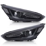 Led Headlights W/drl Sequential Turn Dual Beam+h7 Bulbs For 15-18 Ford Focus. Fixed Price $319.99.