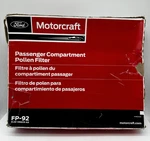 Genuine Oem Motorcraft Fp92 Fp79 Cabin Air Filter Ford Kl3z19n619aa. Fixed Price $24.95.