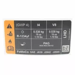 Genuine Ford A/c System Information Label Jr3z-9900014-f. Fixed Price $3.20.
