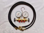 Vintage Uniweld Hvac Manifold Air Pressure Gauge R-12 R-22 R-502/w/hoses. Fixed Price $37.50.
