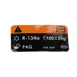 Oem New Air Conditioning Information Label Sticker 15-18 Kia Sedona 97699-a9000. Fixed Price $16.09.