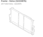 Volvo 17-25 A/c Condenser Mount Frame New Oem 32224876. Fixed Price $55.00.