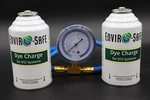 Dye Charge For R12 Auto A/c Refrigerant Systems, Envirosafe, 2 Cans/gauge. Fixed Price $39.99.