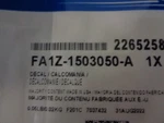 Genuine Ford A/c System Information Label Fa1z-1503050-a. Fixed Price $16.68.