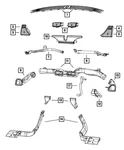 Genuine Mopar Demister Duct Left 5058259aa. Fixed Price $3.28.