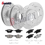New Front Rear Drilled Rotors Ceramic Brake Pads Kit For 2006 2007-2013 Mazda 3. Fixed Price $155.99.