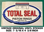Total Seal Piston Rings-vintage Original Vinyl Decal Sticker-performance Racing. Fixed Price $7.23.