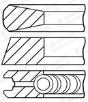 Goetze Engine 08-145000-00 Piston Ring Kit For Amw,daewoo,daf,dennis,foden Truck. Fixed Price $42.02.