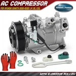 A/c Compressor With 6-groove & Clutch For Hyundai Sonata 2020-2023 L4 1.6l 2.5l. Fixed Price $192.89.