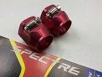 (2) Spectre 3162 Hose Clamps Magna-clamp Red Anodized For 1/2" Id & -10 An. Fixed Price $13.45.