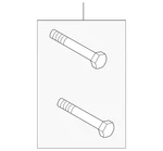 Genuine Audi Compressor Mount Bolt N-010-391-7. Fixed Price $15.18.