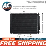 Universal Condenser Kit Parallel Flow 14 X 18 O-ring Fittings Included A/c Ac. Fixed Price $109.99.