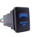 Wsays Led Light Push Switch On/off With Connector Wire Kit Blue Bar. Fixed Price $15.91.