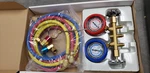 Mountain #mtn8205 Brass Manifold Gauge Set W/ Couplers Brand New. Fixed Price $69.99.
