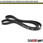 113.05" Serpentine Belt For Dodge Ram 2500 3500 97-02 With Air Conditioning. Fixed Price $24.49.