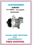 Direct Fit Ac Compressor For Subaru Legacy Dkv14d 404220-0450 73111ac070. Fixed Price $452.99.