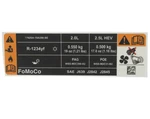 Genuine Ford A/c System Information Label Nz6z-1503050-b. Fixed Price $13.50.