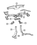 Genuine Mopar Floor Duct 68081892ac. Fixed Price $32.60.