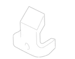 Genuine Jaguar Condenser Lower Bracket T2h42844. Fixed Price $24.95.