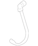 Genuine Volvo Outlet Hose 30745316. Fixed Price $97.71.