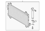 Genuine Mitsubishi Condenser 7812a353. Fixed Price $548.65.
