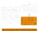 Ford Oem 18-23 Mustang Information Labels-ac Label Jr3z9900014f. Fixed Price $5.60.