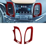 For Chevrolet Impala Red Carbon Fiber Interior Center Air Vent Frame Cover Trim. Fixed Price $19.90.
