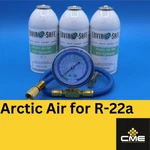 Envirosafe Arctic Air For R22, Ac Refrigerant Support, (3) Cans And Gauge. Fixed Price $81.99.