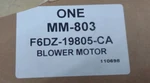 Ford Motorcraft Mm-803f6dz-19805-ca Heater Blower Motor Sku49. Fixed Price $13.56.