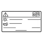 Genuine Mercedes-benz Oe Information Label 000-817-65-04. Fixed Price $29.51.