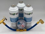 Envirosafe Auto Ac Industrial R134a Replacement Refrigerant, 3 Can/ Gauge. Fixed Price $59.99.