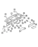 Genuine Mopar Air Outlet 5104256aa. Fixed Price $12.97.