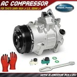 A/c Compressor W/ 6-groove Pulley For Toyota Camry Rav4 L4 2.5l Sienna 2.7l. Fixed Price $182.29.